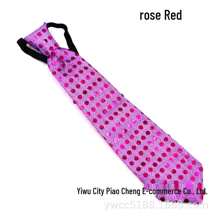 2047 LED Flashing Sequin Glow Tie for Concerts