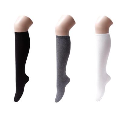 knee001_Basic Plain Knee Socks