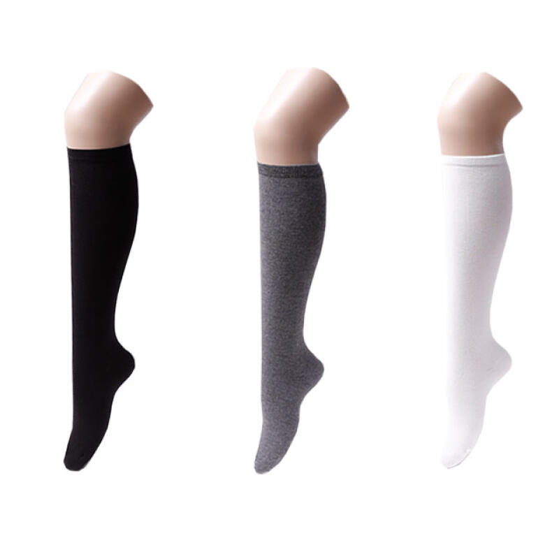 knee001_Basic plain knee socks