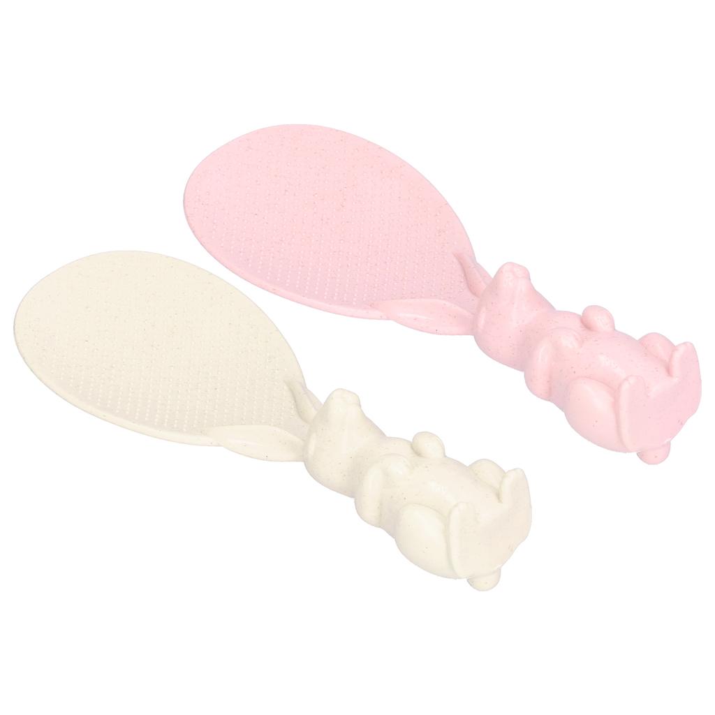 Rice Shovel Heat Resistant Eco Friendly Rice Spoon Corrosion Resistance Anti Drop Rabbit for Family for Restaurant for Kitchen