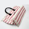 2024 New Commuter Practical Large Women's Large Capacity Leisure Tourism Stripe Plaid Handmade Tassel Handbag