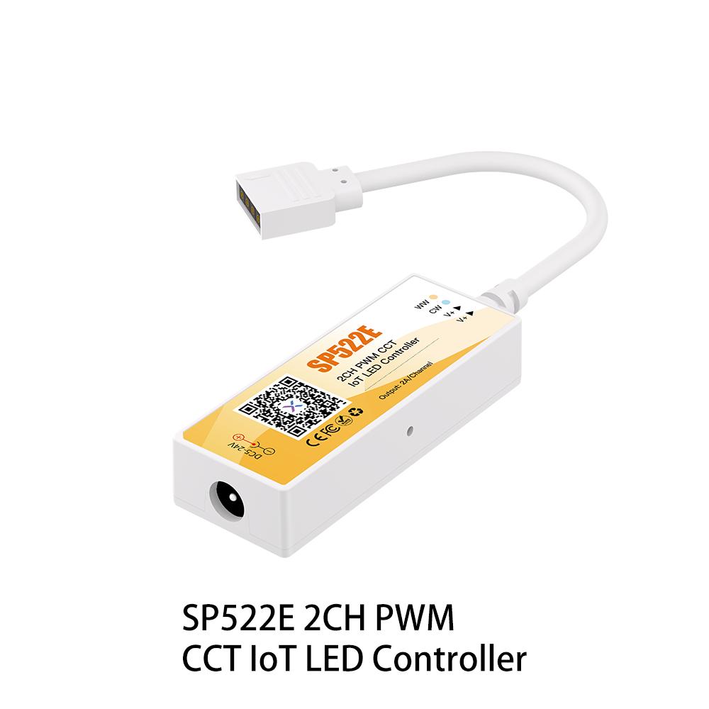 SP521E SP52CE SP528E Bluetooth WiFi Dual-Mode LED Controller DC5–24V Music Smart Voice Control Dimmer App-Controlled Timer 3