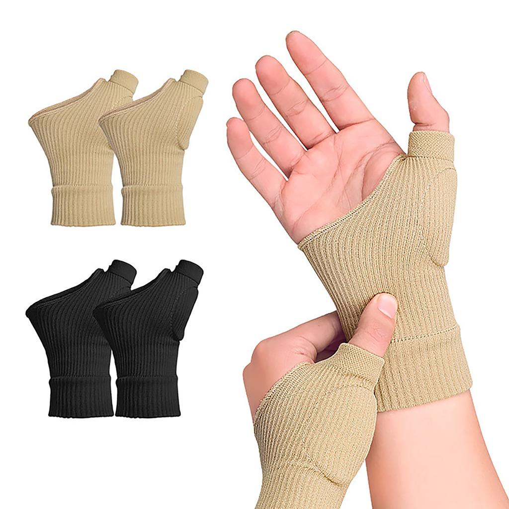 Arthritis Compression Gloves, Half-Finger Breathable Sports Arthritis Carpal Tunnel Gloves For Women Men