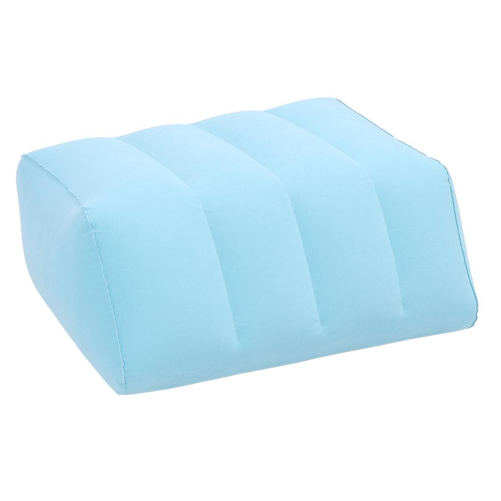 Inflatable Leg Elevation Pillow PVC Flocking Portable Inflatable Leg Wedge Pillow for Sleeping