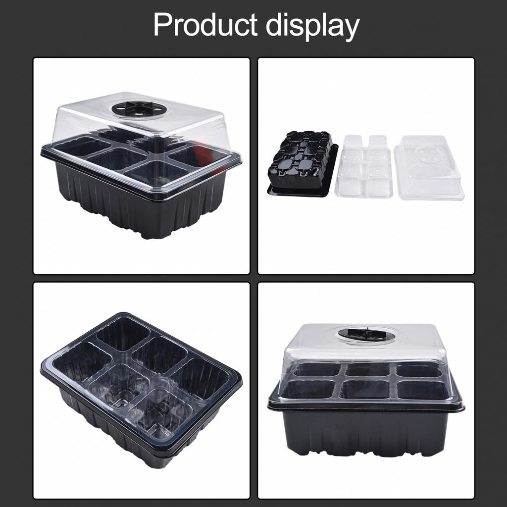 Compact Size Greenhouse Dome Plant Shoots Kit Starter Trays