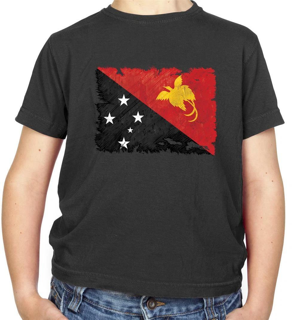

Papua New Guinea Flag Kids T-Shirt - Port Moresby - Oceania - Country - Travel 100
