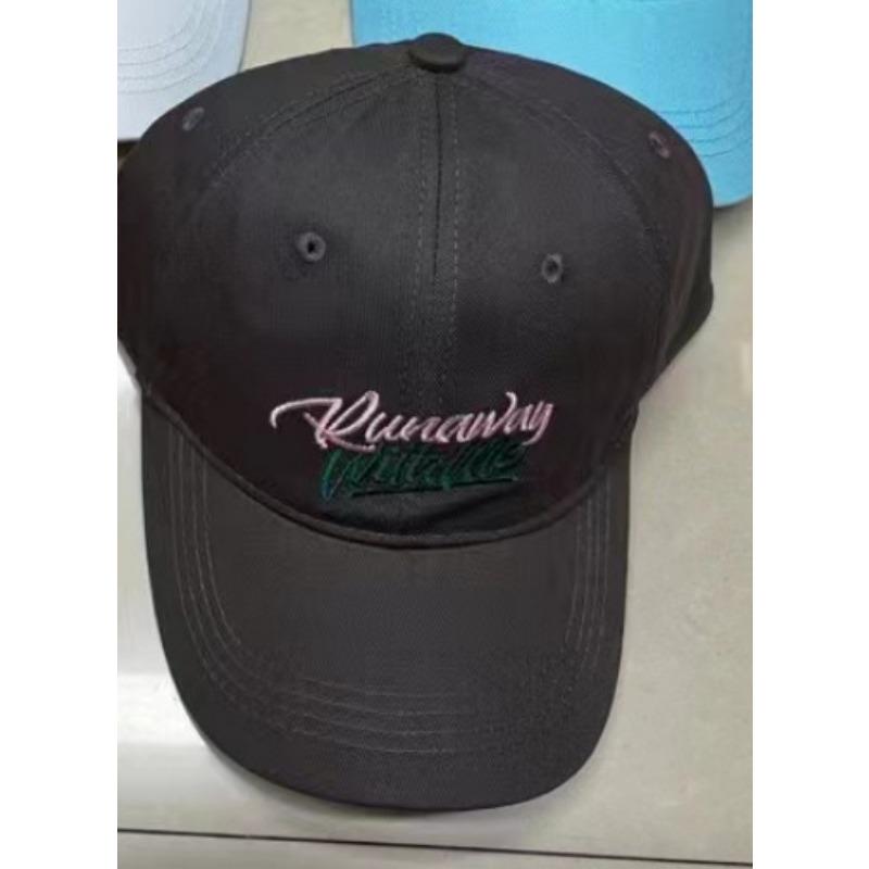 New Baseball Cap for Women Three Dimensional Embroidered Letters Soft Top Versatile Student Casual Baseball Cap