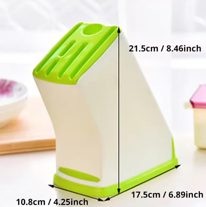 1pc MultiFunction Durable Kitchen Plastic Knife Stand Holder Storage Drainage Cutlery Rack Organizer Kitchen Accessories