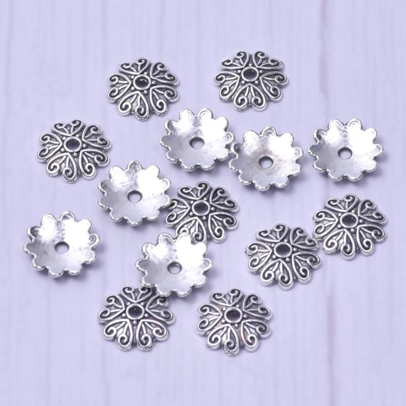 100 pièces Matériaux Pour Pendentifs Capsules de Perles Breloques Pour la Fabrication de Bijoux Accessoires DIY Pendentif Base Fleur Articles en Gros Pour le Commerce