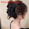 Elegant Satin Bow Hair Clips For Women With Plush Claw Clamp For Daily Use