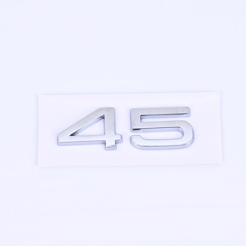30 35 40 45 50 55 rear trunk displacement number mark car stickers for 136a A4L A5 Q357 A8L refit labels fender side digitala136