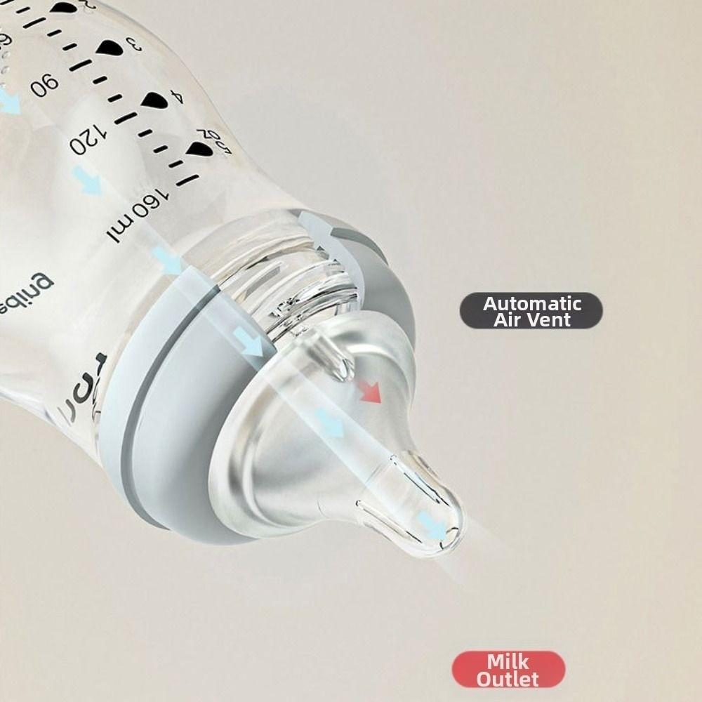 Anti-flatulence Newborn Feeding Bottle Glass Infant Milk Bottle Easy Clean Baby Drinking Cup  Gift
