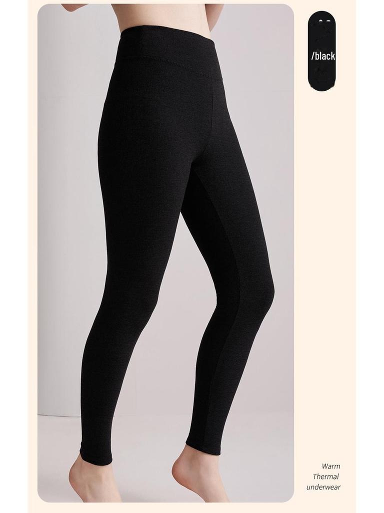 2024 Autumn/Winter High-Waist German Velvet Warm Leggings with Silk Protein and Thicker Insulation