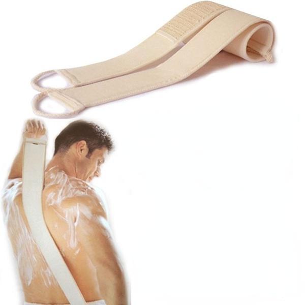 1PC Exfoliating Strap Retractable Back Massager Pull Back Strip Rub Back Strip Shower Band Bath Towel