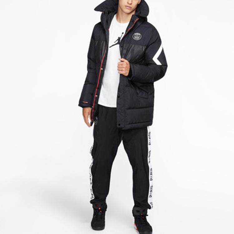 Jordan PSG Down Parka Men Outerwear Black BQ8371-010