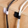 10/20/50/100Pcs Self Adhesive Cable Ties Adjustable Cord Straps Strong Stickiness Easy To Use Cable Management Clips