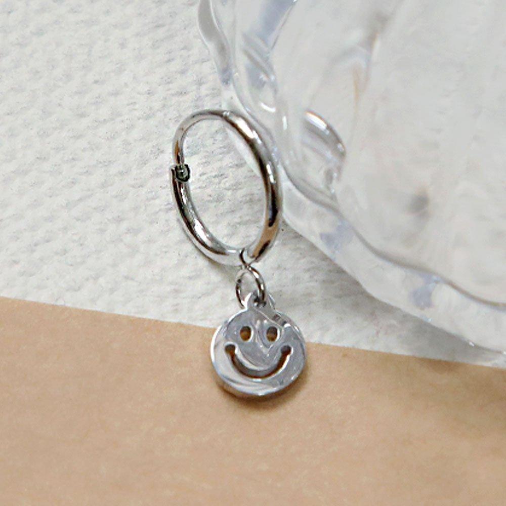 [1+1] Surgical Piercing Happiness Ring (Single Side)
