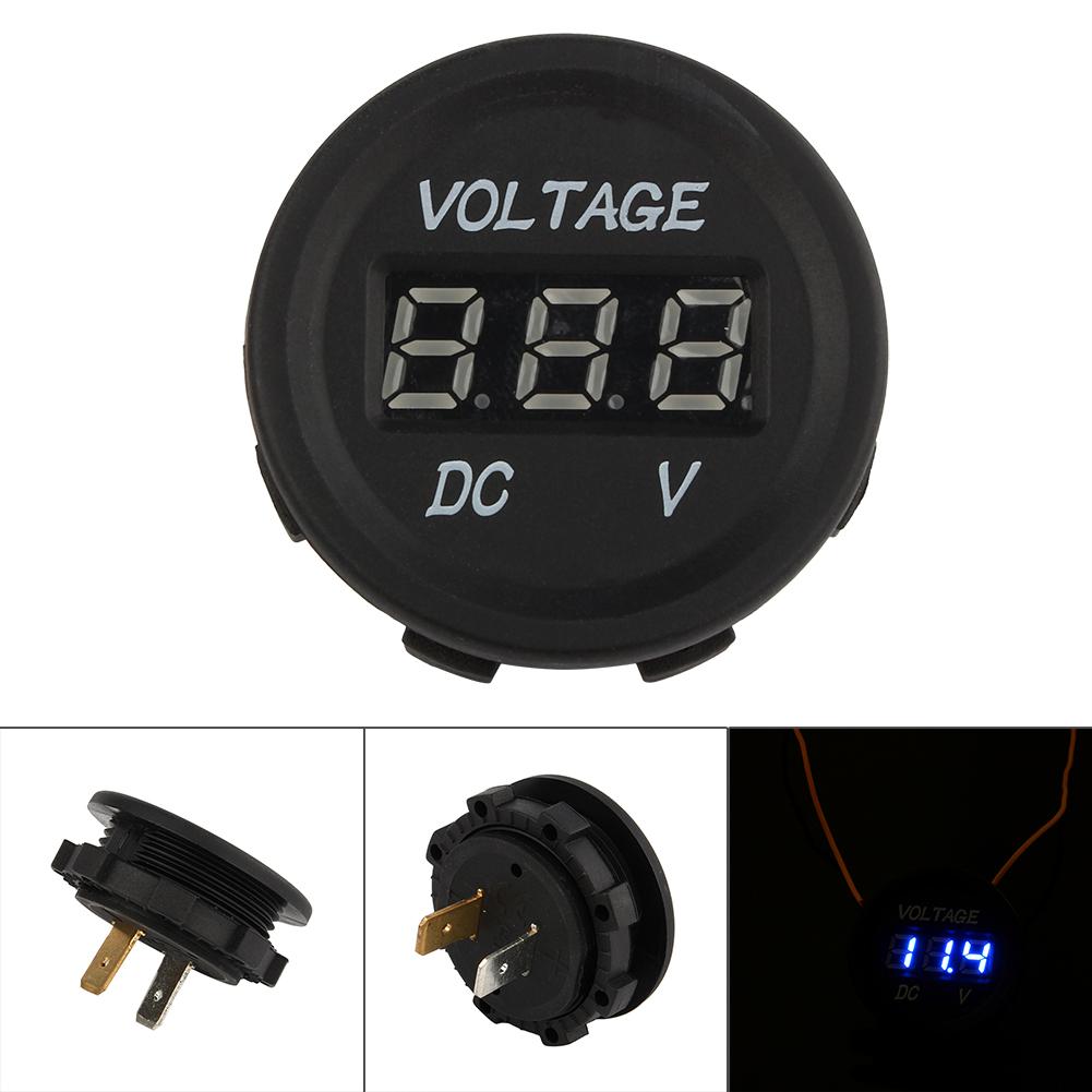 Waterproof Voltmeter Meter with LED Digital Display, 100 Brand New and High Quality,   for Most Vehicles 12V-24V, Compact and Ht Resistant,