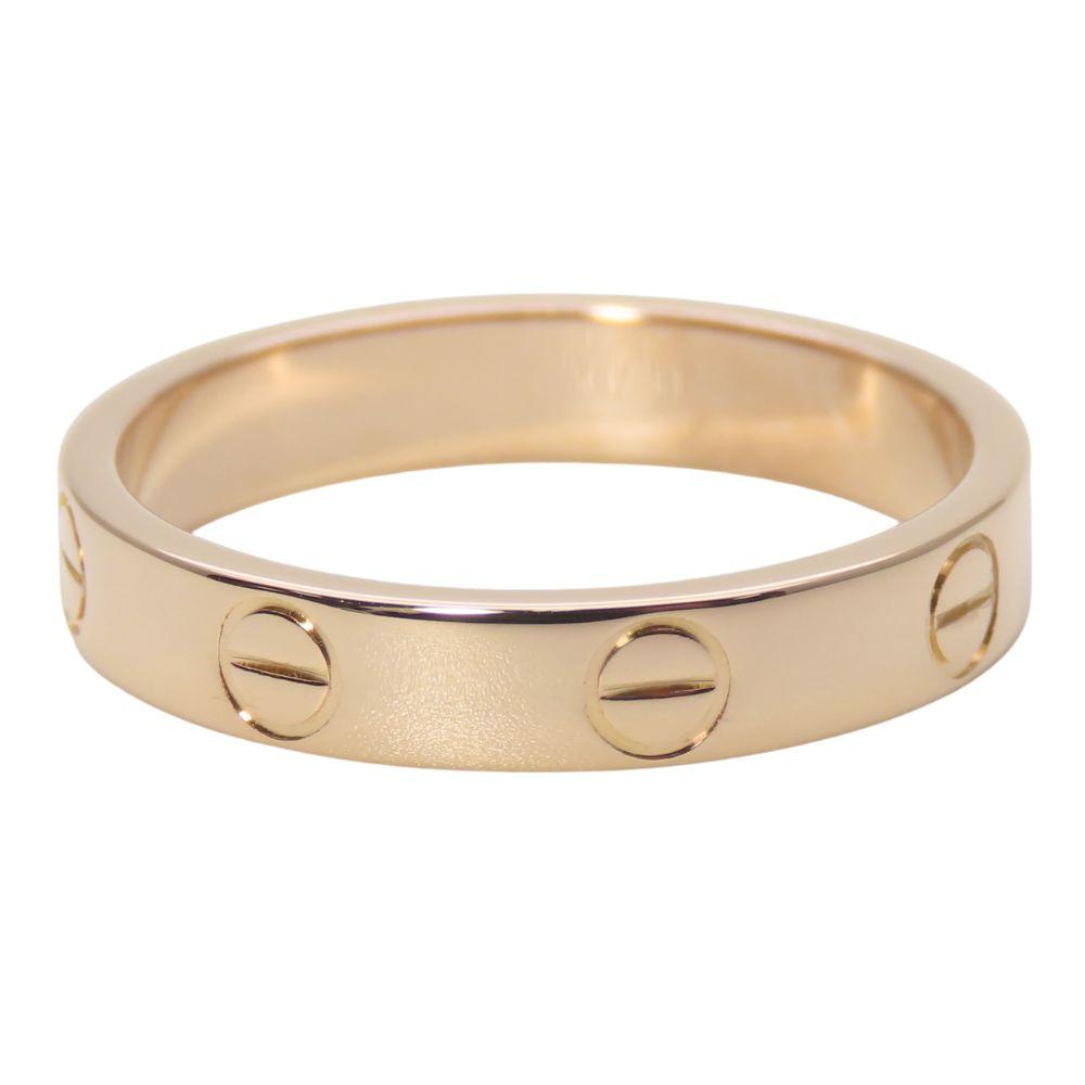 Used CARTIER Ring Mini Love Ring EU#53 53 K18 Pink Gold 3.6g Pink gold jewelry