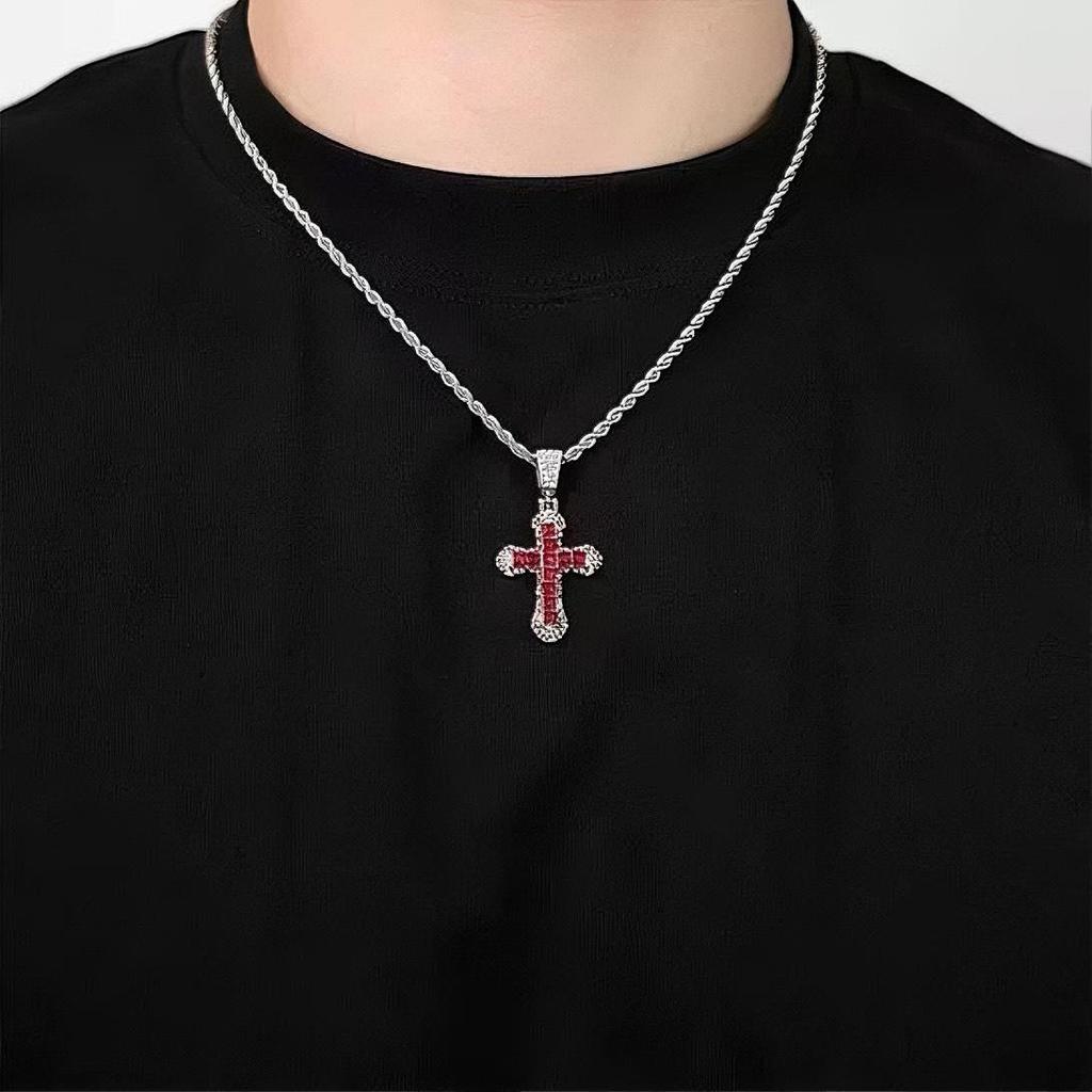 Starburst Double Layer Men's Necklace: Trendy, Light Luxury Hip Hop Style, Unisex Clavicle Chain