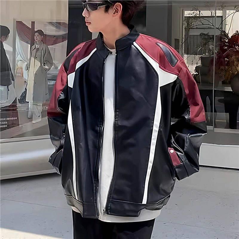 Závodní motocyklová bunda Kožený motorkářský kabát Vintage styl Unisex jezdecké oblečení Muži Ženy