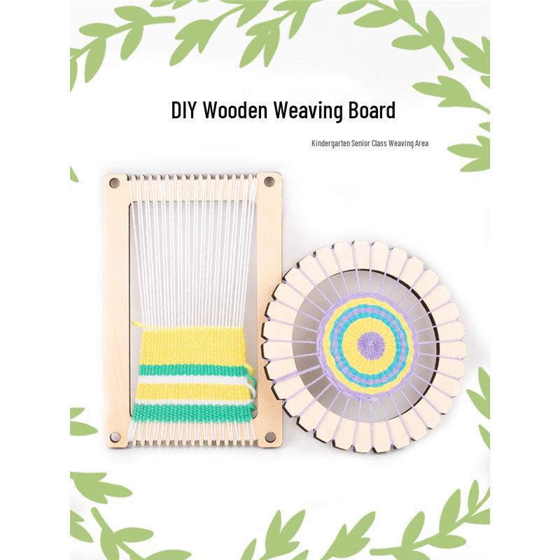 Children's Art Area Wool Knitting Board - DIY Weaving Material Kit for Kindergarten & Large Class Teaching