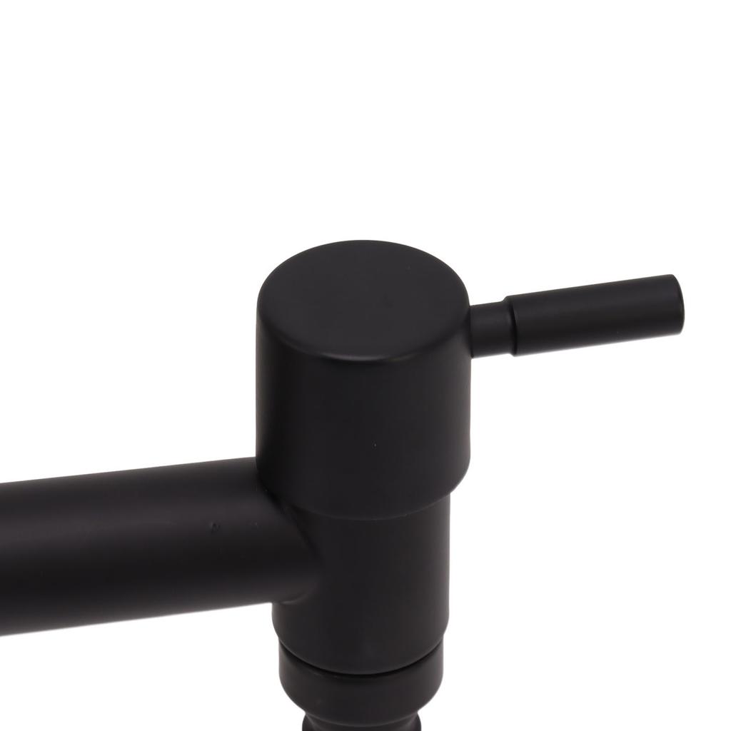 G1Celsius2 Wall Mounted Cold Water Tap 304 Stainless Steel Single Handle Cold Faucet Bathroom Garden Faucet Tap Black