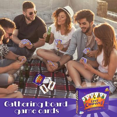 Kartenspiel und doppelseitiges Punkteblock-Paket, Rommé-Kartenspiel für Erwachsene und Kinder