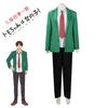 Anime Tomo-chan Is A Girl! Tomo Aizawa Junichirou Kubota Cosplay Costume Wig Green Outfit School Uniform Skirt Spats Men Women