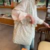 Summer Floral Plaid Ruffles Women Shoulder Bags Retro Flower Ladies Shopping Bag Handbags Commute Light Portable Girls Book Tote