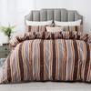 Simple Stripes Duvet Cover Twin Full King Modern Geometric Striped Comforter Cover 2/3pcs Microfiber Reversible Boho Bedding Set