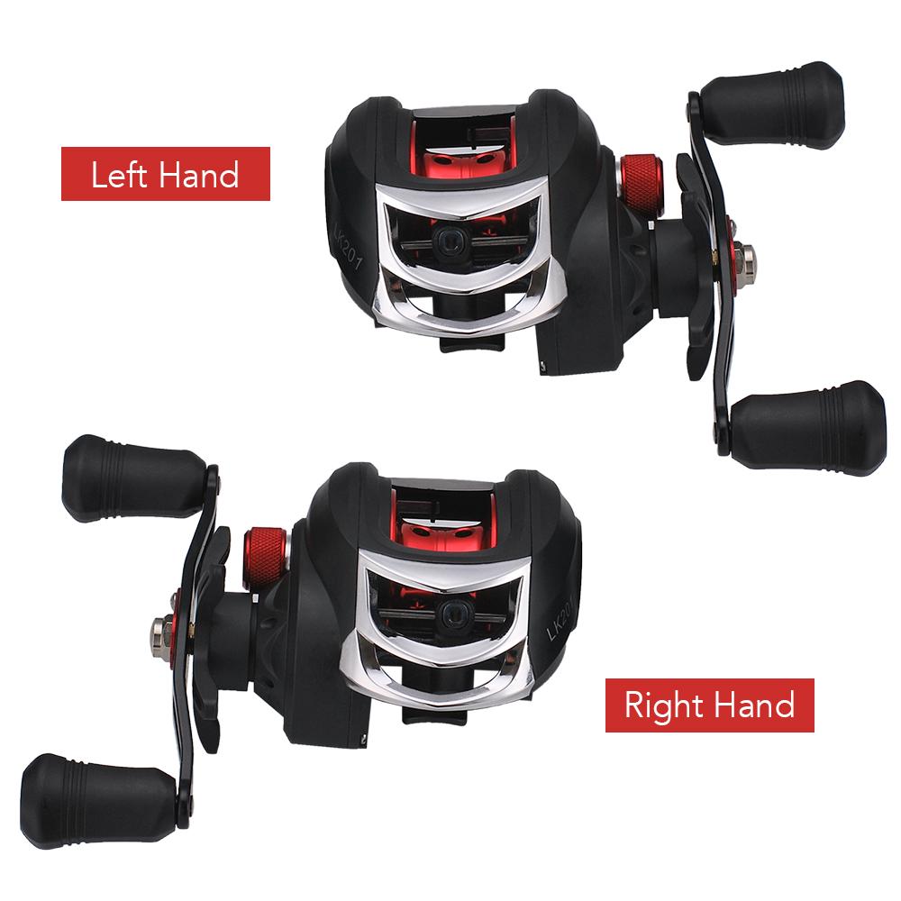 Lightweight High Speed 7.2:1 Gear Ratio Baitcast Fishing Reel 17+1 Ball Bearings Baitcasting Fishing Reel Baitcaster
