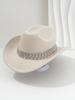 Men's and women's European and American elegant top hats, unique jazz cowboy hats, fringed gemstones, rhinestone accessories, belts, wedding engageme