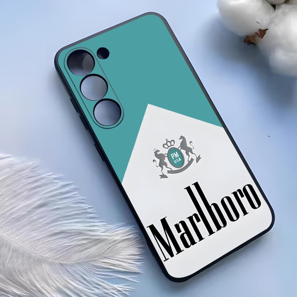 Custodia per Telefono Sigaretta-M-Marlboross Per Samsung S25 Ultra S24 S23 S22 S21 S20 Plus Fe Galaxy A54 A53 A34 A25 Copertura in Silicone