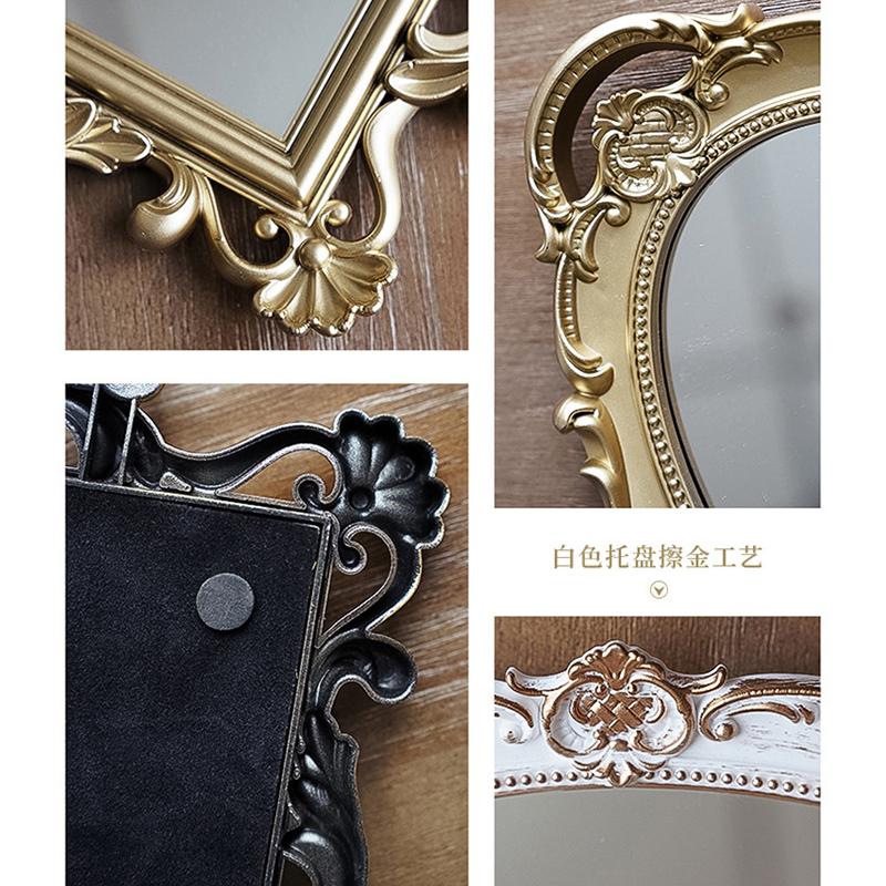 Metal Storage Tray Jewelry Display Plate Retro Dessert Fruit Cake Plate with Handle for Decor Hotel Cafe Serving Tray