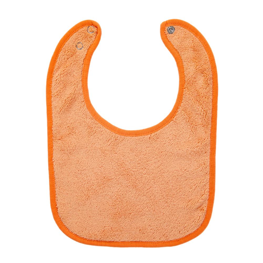 Solid Terry Towel Baby Bibs Sweet Cotton Saliva Towel Adjustable Korean Kids Boys Girls Pocket Bandanas Feeding Burp Clothes оранжевый