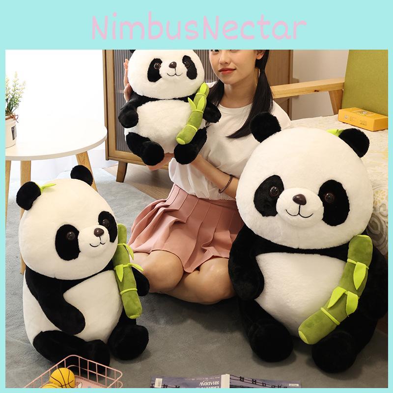 Bamboo Hugging Panda Shoots Plush Toy Animal Stuffed Doll Decoration Gift Kids