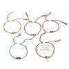 Cartoon Cute Adjustable Braided Colored Rope Drip Glaze Little Fish Pendant Bracelet for Women Friends Jewelry Accessories Gifts