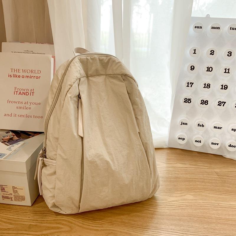 Lightweight And Versatile Backpack, Premium Sense Niche Korean Large-Capacity Waterproof Outdoor Breathable Nylon Bag