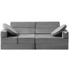 Play Couch, 15pcs Modular Kids Nugget Couch, Toddler Foam Sofa Couch with High-density 25D Sponge for Playing, Creativing, Sleeping, Imaginative Kids
