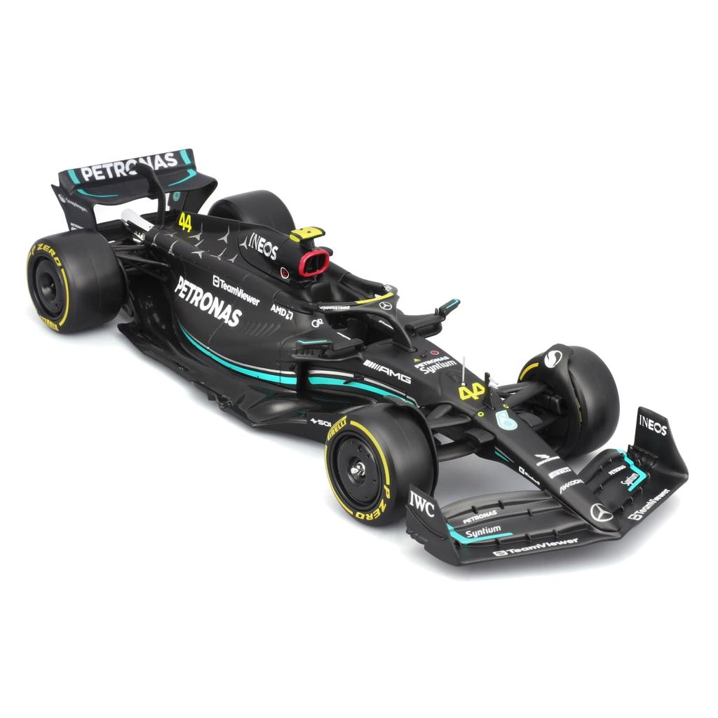 Bburago 2023 Model Scară F1 Petronas W14 E Performance cu Figurină Lewis Hamilton Mașină de Curse Sport Miniatură Model Diecast 1/24 Mercedes-AMG #44 /