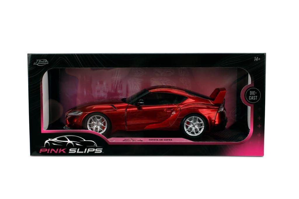 Kyosho Jada Toys PINK SLIP Series Toyota GR Supra Red Metallic Finished Model JADA36468 1/18