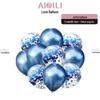 Metallic Sequin Balloon Set for Birthdays, Valentine's Day, and Weddings