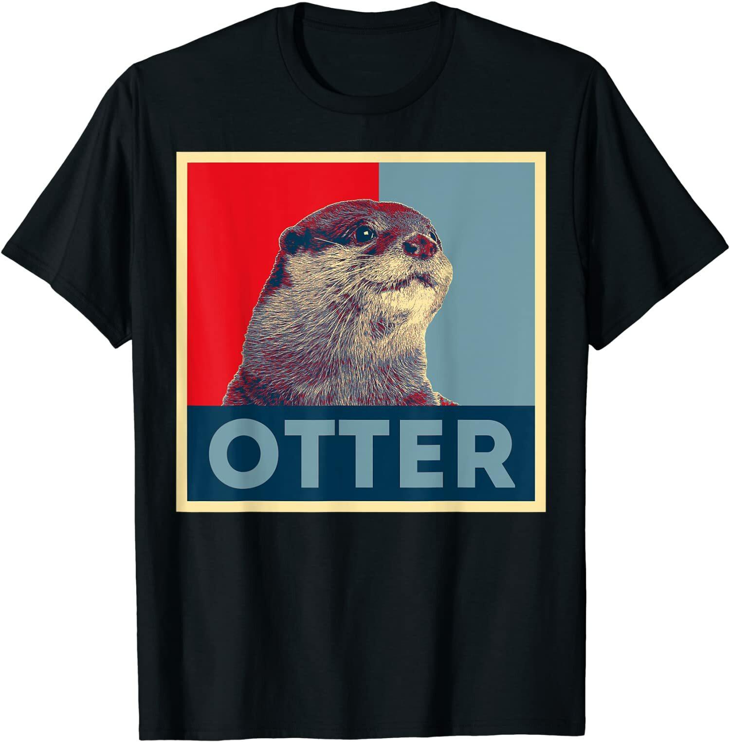 NEW LIMITED Otter Funny Animal Independent Voter Hate Politics T-Shirt L