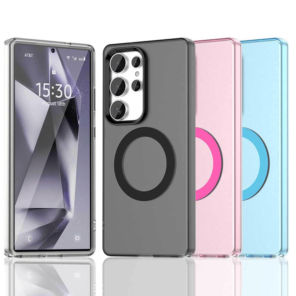 Frosted Magnetic Phone Case for Samsung S26 Ultra - Compatible with S24/S23, Skin-like Design, New Model A57.