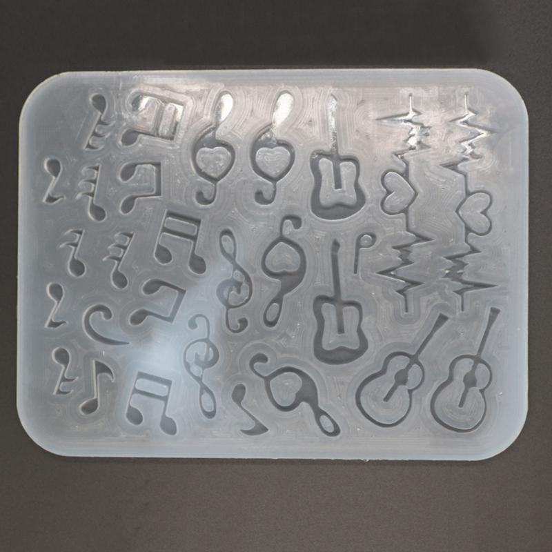 Resin Shaker Füllform, Silikon Gitarrenform Epoxidharzform Füllung Treibsand Guss Füllform für Schmuckherstellung