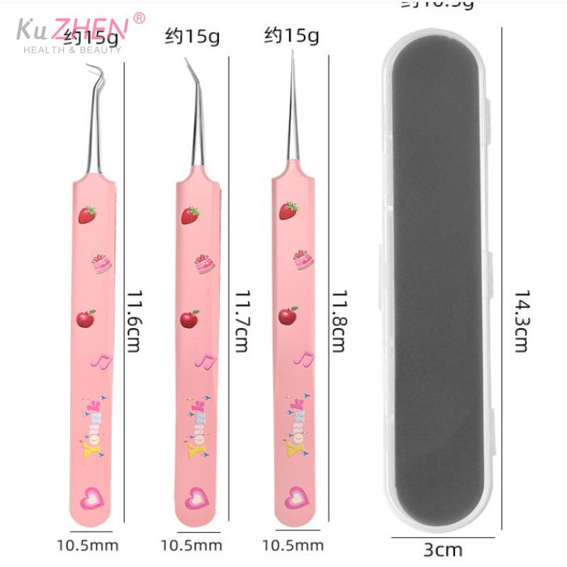 1/3PCS Ultra Fine Cell Pimples Black Head Clip Tweezers Beauty Salon Special Scraping Closing Artifact Acne Needle Tool Stain