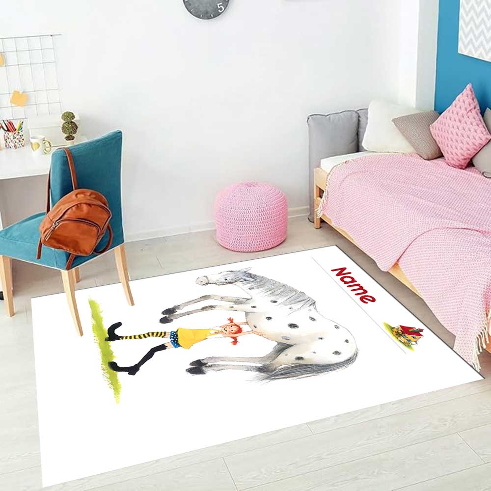 Pipi Customize your name rug, office chair cushion, home bedroom living room gift.