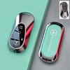 OFK3   Car Zinc Alloy Key Case Bag Metal Key Shell For Mercedes-Benz A B C E G S V Class GLA GLC GLE GLK Vito Sprinter SL SLK Viano ML