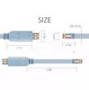 Blue FTDI Router Control Cable Usb Ftdi Serial Usb Rs232 Console Usb To Rj45 Console Cable